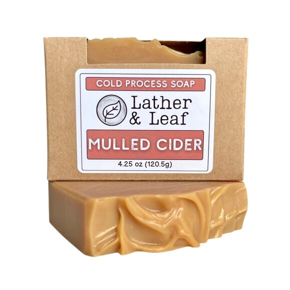 Mulled Cider Cold Process Soap Natural Handcrafted Artisan Soap Bar - Picture 2 of 4
